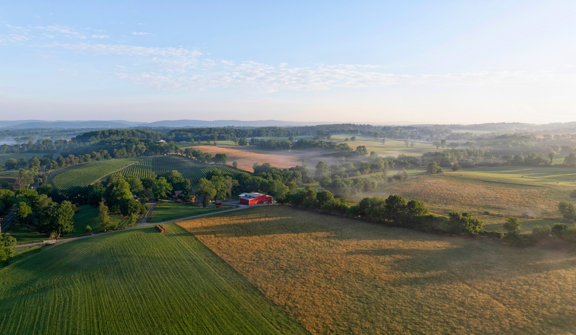 Early Morning Rural Western Loudoun County, Virginia